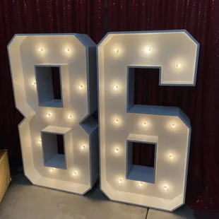 Marquee numbers