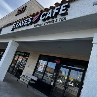 the front of the restaurant