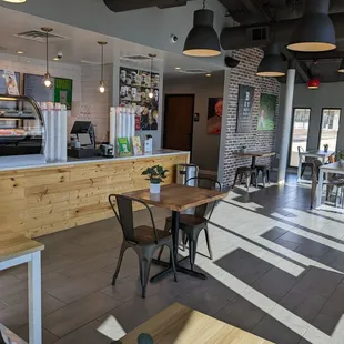 the interior of the restaurant