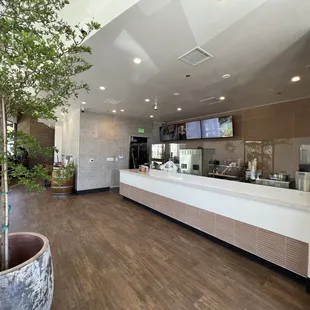 the interior of the restaurant