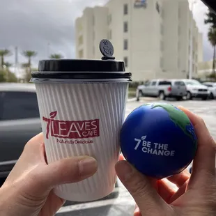 Hot Jasmine Milk Tea and 7 Leaves Stress Ball