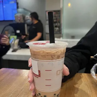 Milk tea with boba