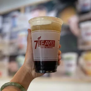 Sea Cream Jasmine Tea with boba