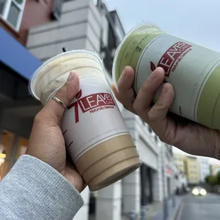 House Coffee &amp; Green Thai Tea