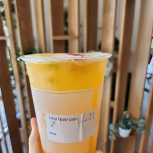 Sunset passion fruit $5.60. Happy Sunday 10/13/24