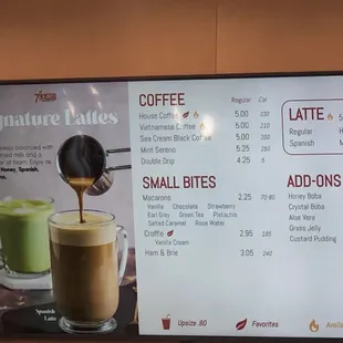 Menu as of 03/16/2024