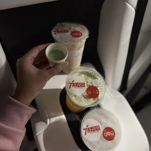 1st Top, Jasmine Milk Tea, Sea Cream Jasmine Tea &amp; Taro Milk Tea 2.19.25