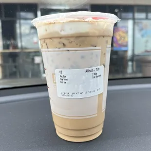 a cup of iced coffee