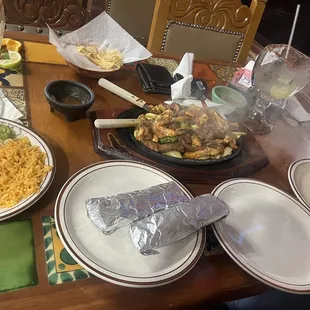 7 leguas Fajita platter