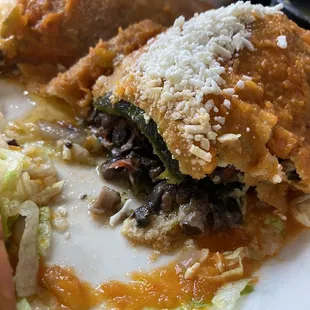 Vegetarian Chile Relleno Plate