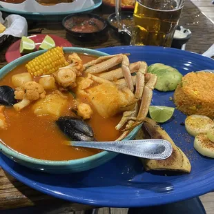 7 mares soup. Seafood soup