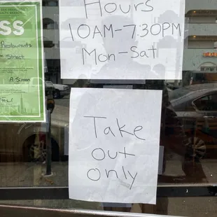 Hours. Take out only at this moment