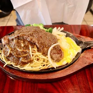 Sizzling Plate with New York Steak