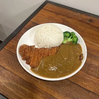 Curry Tonkatsu Over Rice