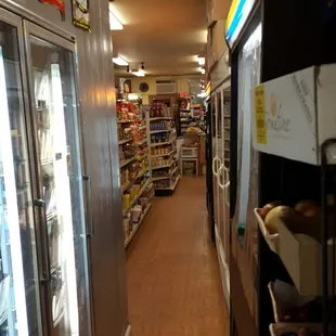 the inside of a grocery store