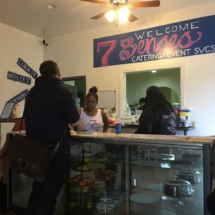 The counter to order at