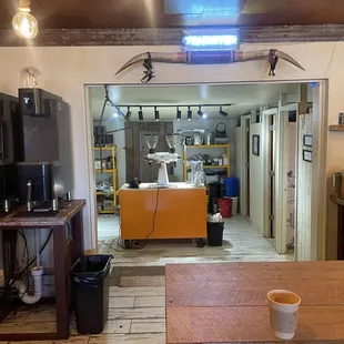 Looking towards the back of the shop