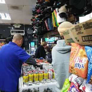 a man standing in a store