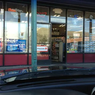 the front of the store