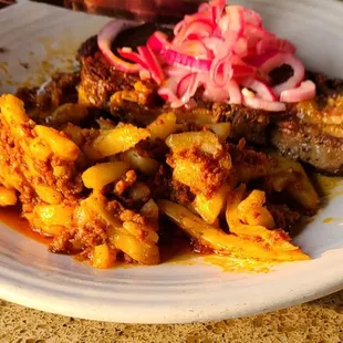 Steak with potatoes