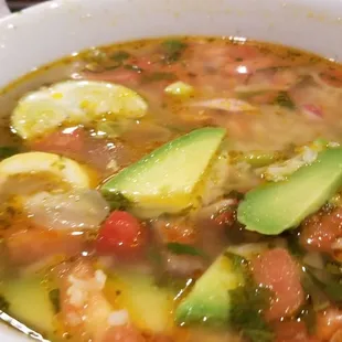 Tortilla Soup with housemade tortillas on the side