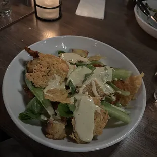 Chicken Cesar Milanese salad