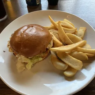 Crab cake sandwich