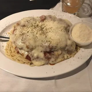 Shrimp Parmigiana Pasta