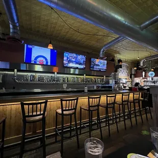 the bar and seating
