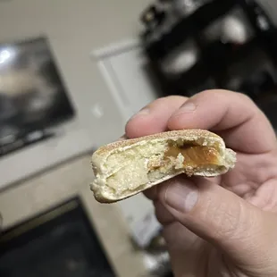 An finally after the first bite .. the inside of the churro mmmmmmmmm yum