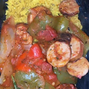 Chicken Sausage and Peppers