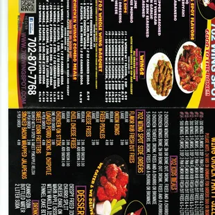 Our Menu.