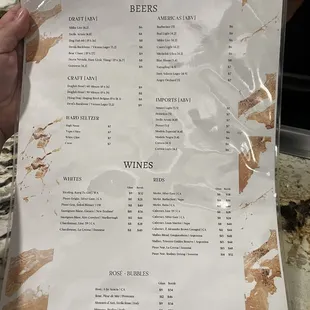 Drink Menu