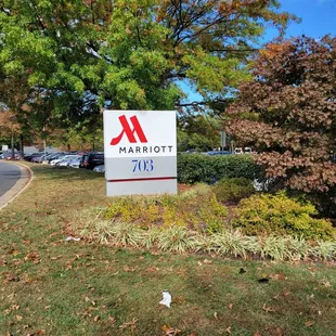 sign for marriott inn