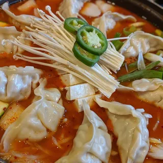 Kimchi with Beef dumpling Stew Soup