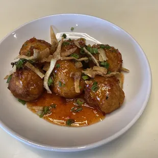 The crab Rangoon tots.  Yummy!