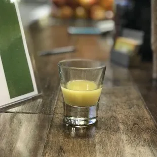 A charming little 1 oz. shot of Ginger