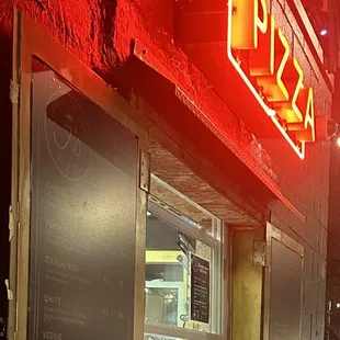 Famous Original J's Pizza window