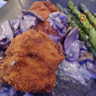 AMAZING, pic of my half eaten plate.  my first yelp revw.  service was great I got the chicken cnb he got Lamb. 1 of best meals ever.