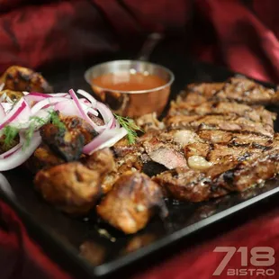 Chicken Kebab with our Chef's personal favorite twist on a classic red sauce.