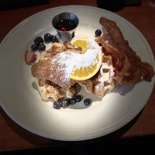 Over Cooked Chicken and Dried Waffles