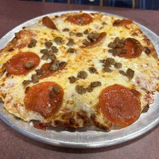 Pizza sausage and pepperoni