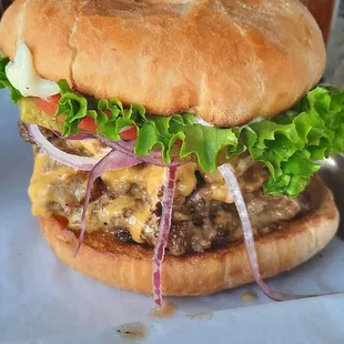 The Fat Boy Burger. Was juicy and everything a diner burger should be.