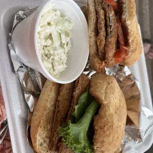 Breaded pork tenderloin sandwich