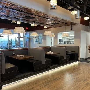 interior, sushi and sashimi