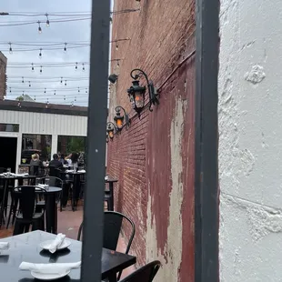 Outside seating
