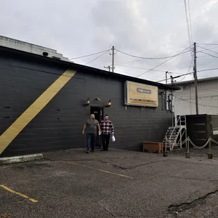 Outside