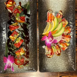 interior, sushi and sashimi