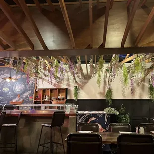 the interior of a restaurant