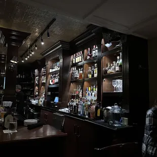 a man sitting at a bar